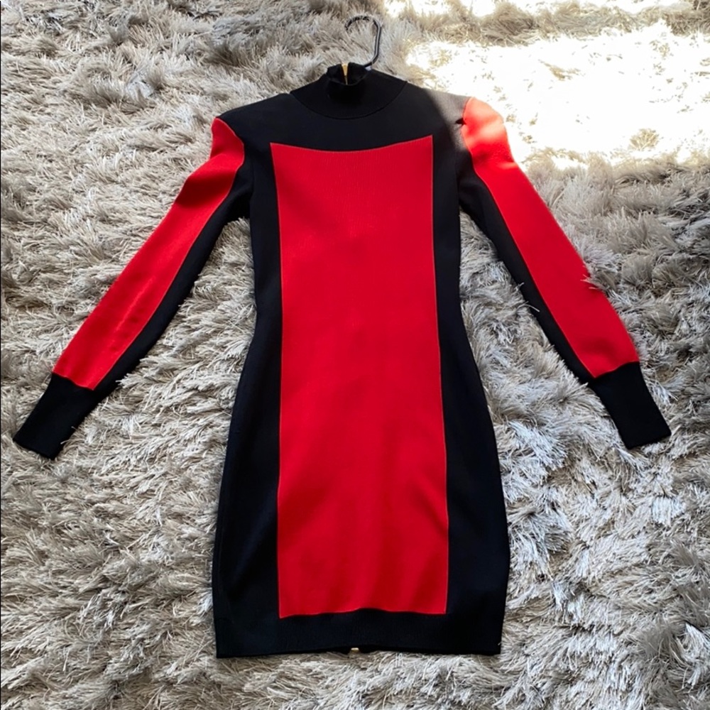 BalmainxH&M Long Sleeved Fitted Dress